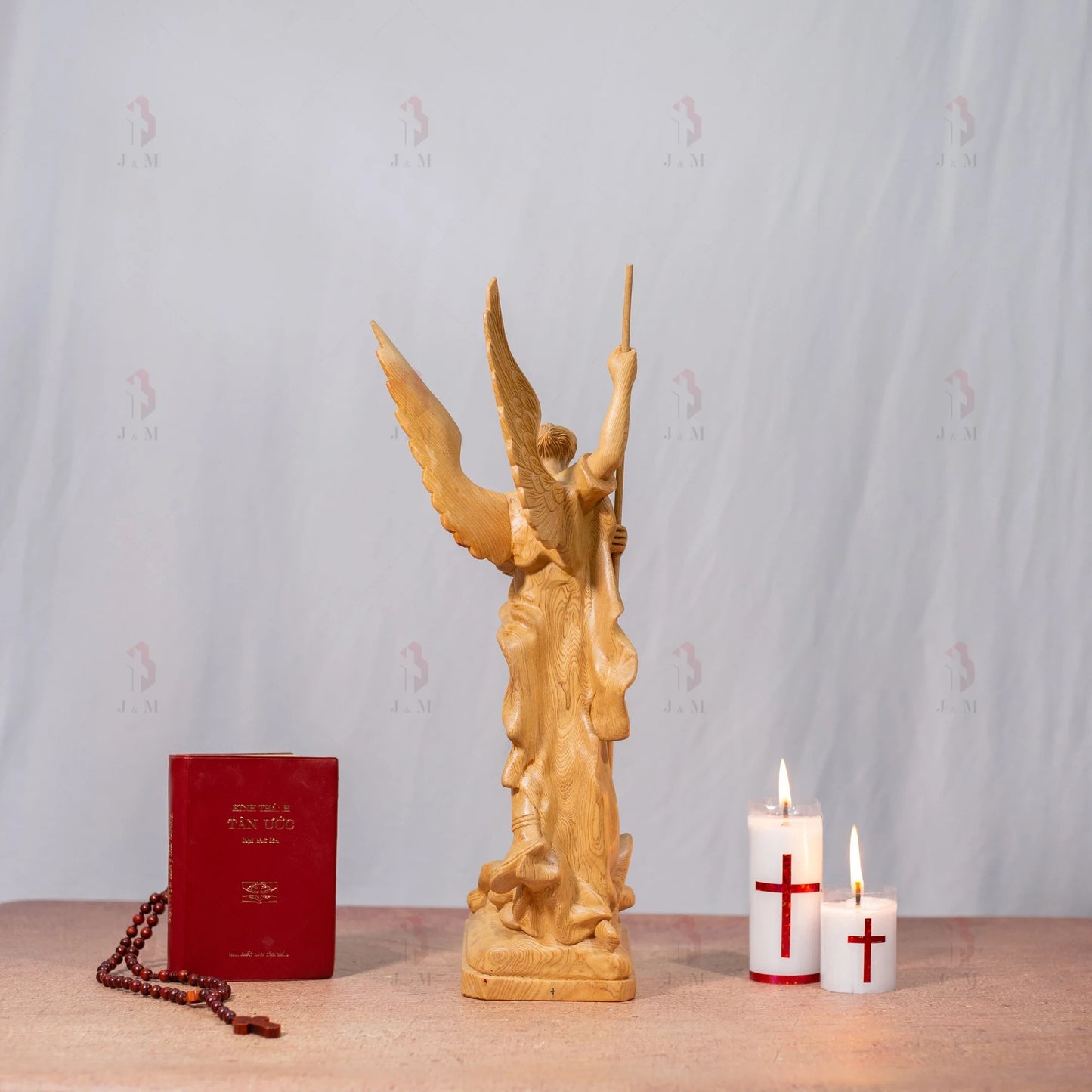 Saint Michael the Archangel Wooden Statue