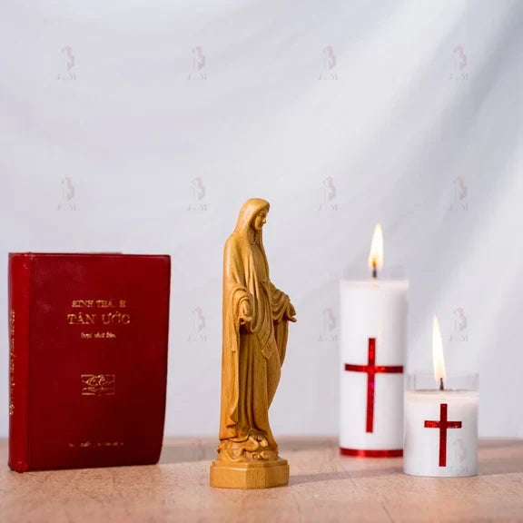 Our Lady of Grace Blessed Virgin, Mother Mary, Wooden Catholic Religious Gifts, Housewarming Gift, Home Decor, Mom Christmas gift