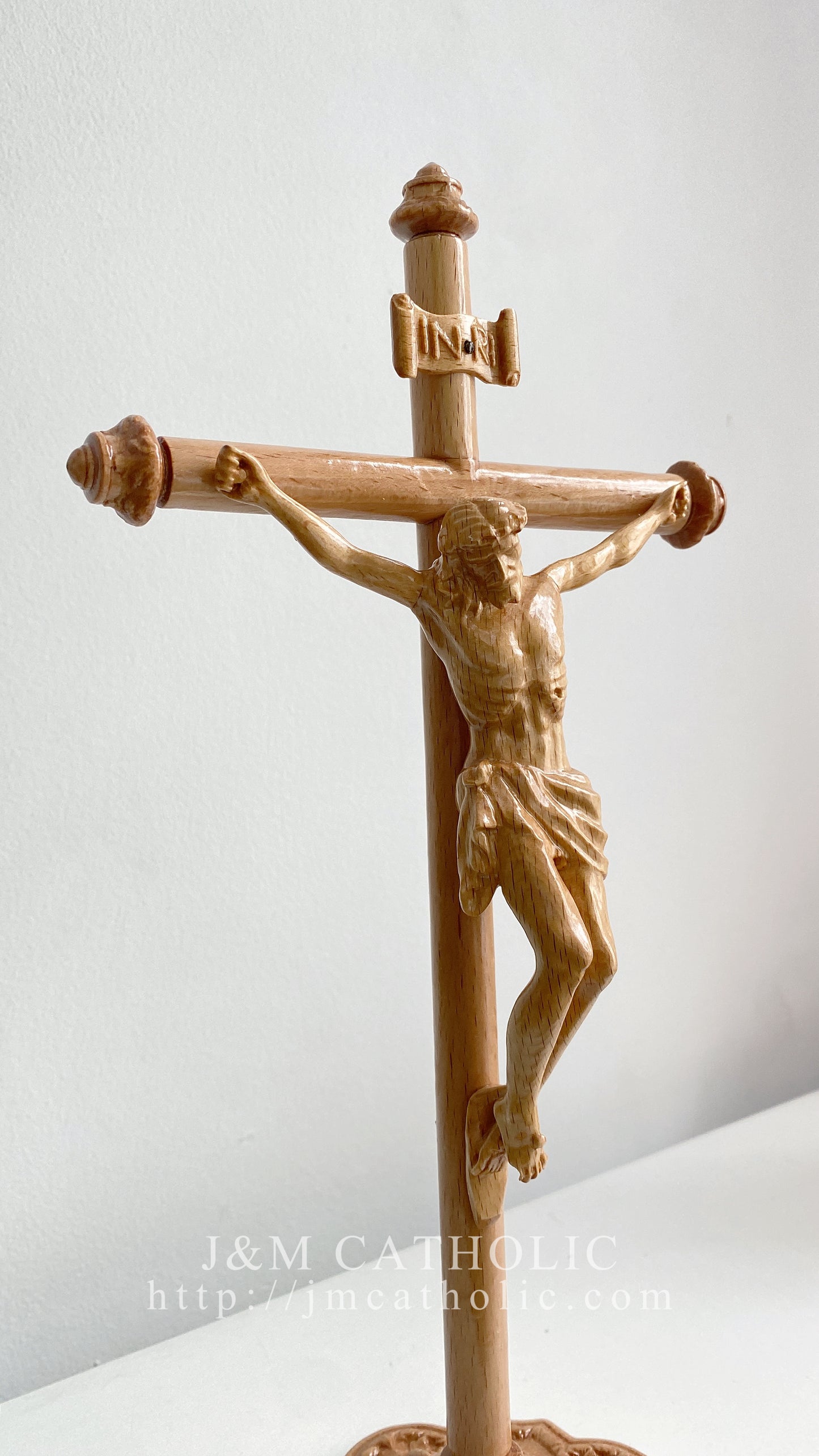 Beech Wood Crucifix – A Symbol of Faith from J&M Catholic