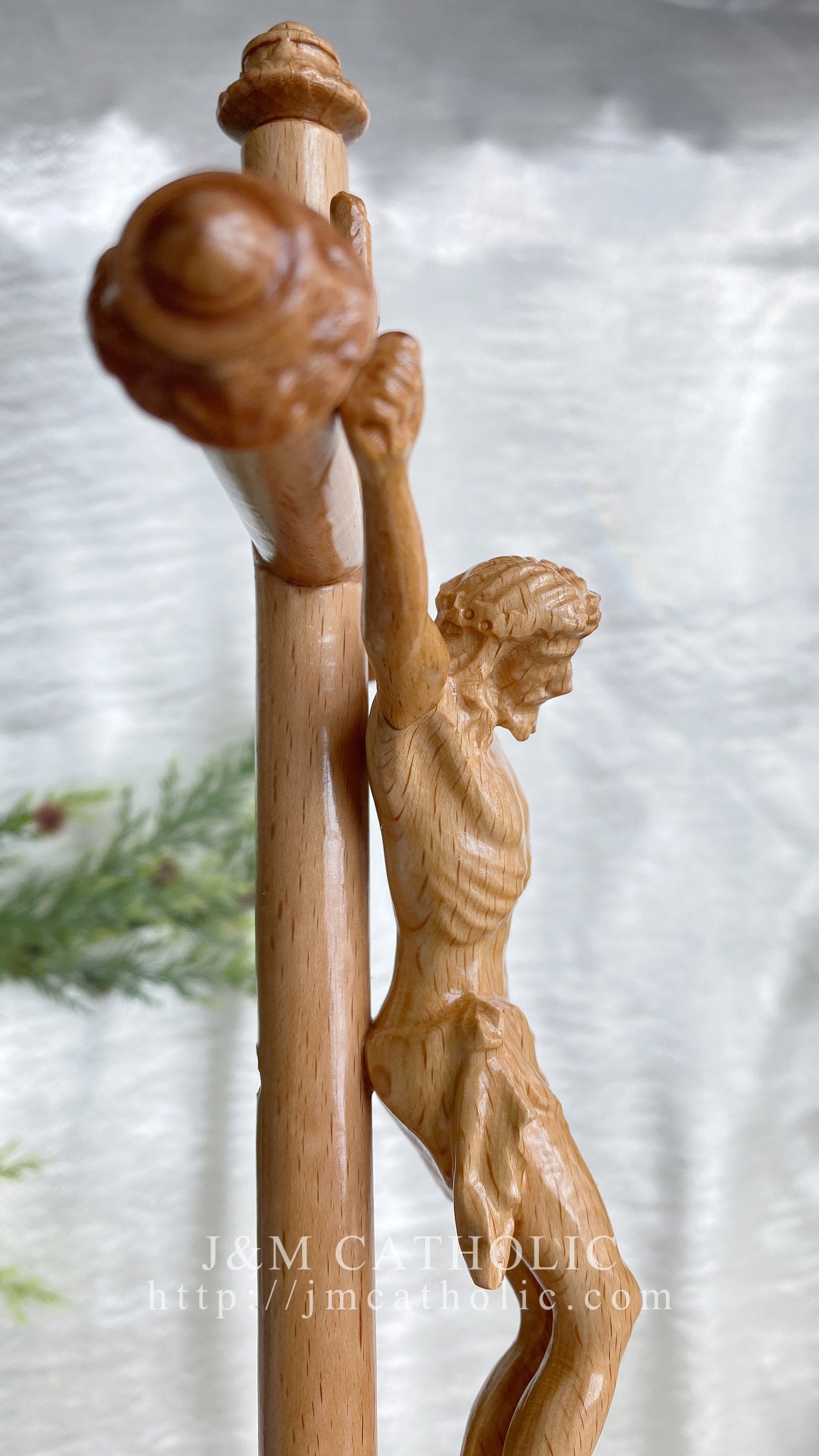 Beech Wood Crucifix – A Symbol of Faith from J&M Catholic