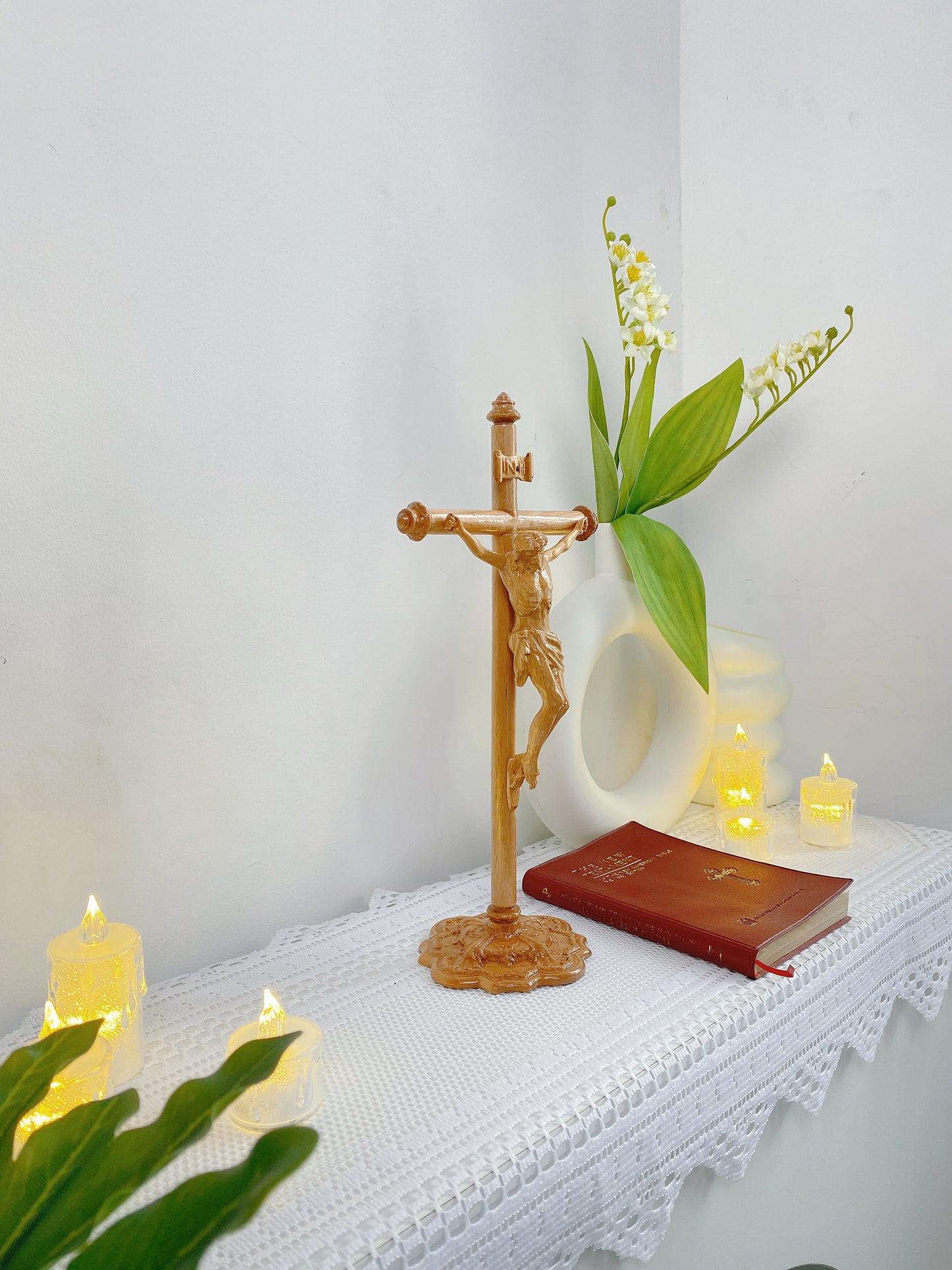 Beech Wood Crucifix – A Symbol of Faith from J&M Catholic