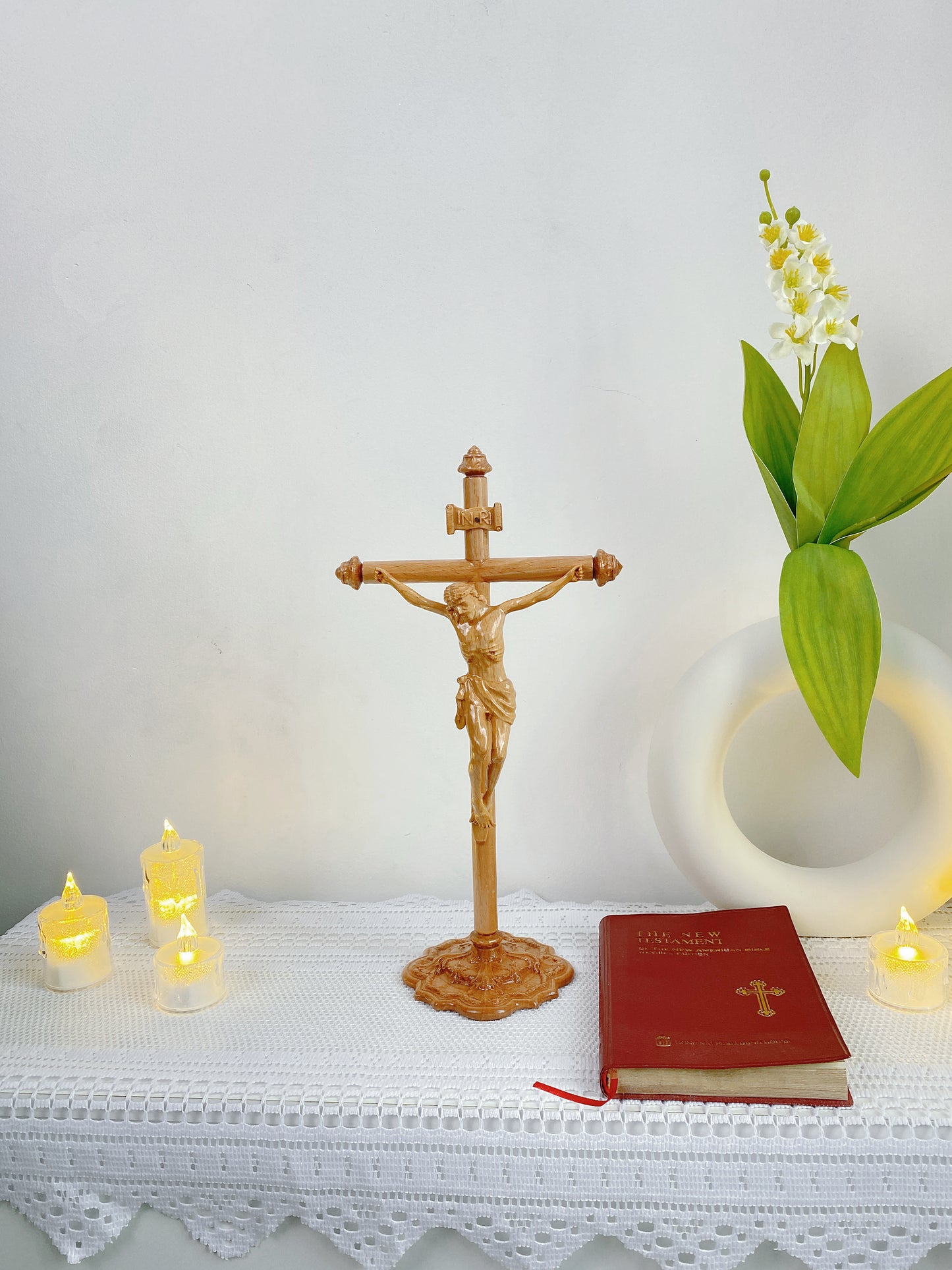 Beech Wood Crucifix – A Symbol of Faith from J&M Catholic