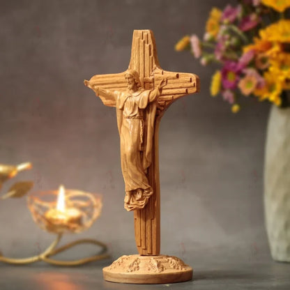 Resurrection of Jesus Christ Wooden Wall Hangings, Prayer Altar Catholic , Religious Home Decor, Home Altar, Catholic Home Altar for family, Religious Catholic Statue, Housewarming Gift