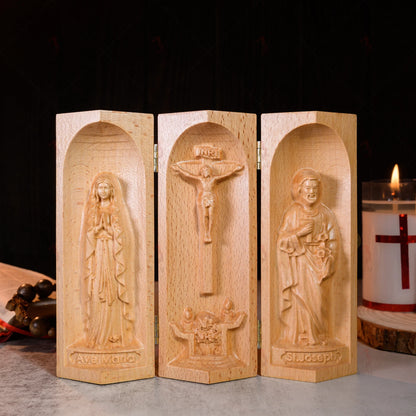 Mini Wooden Catholic Altar