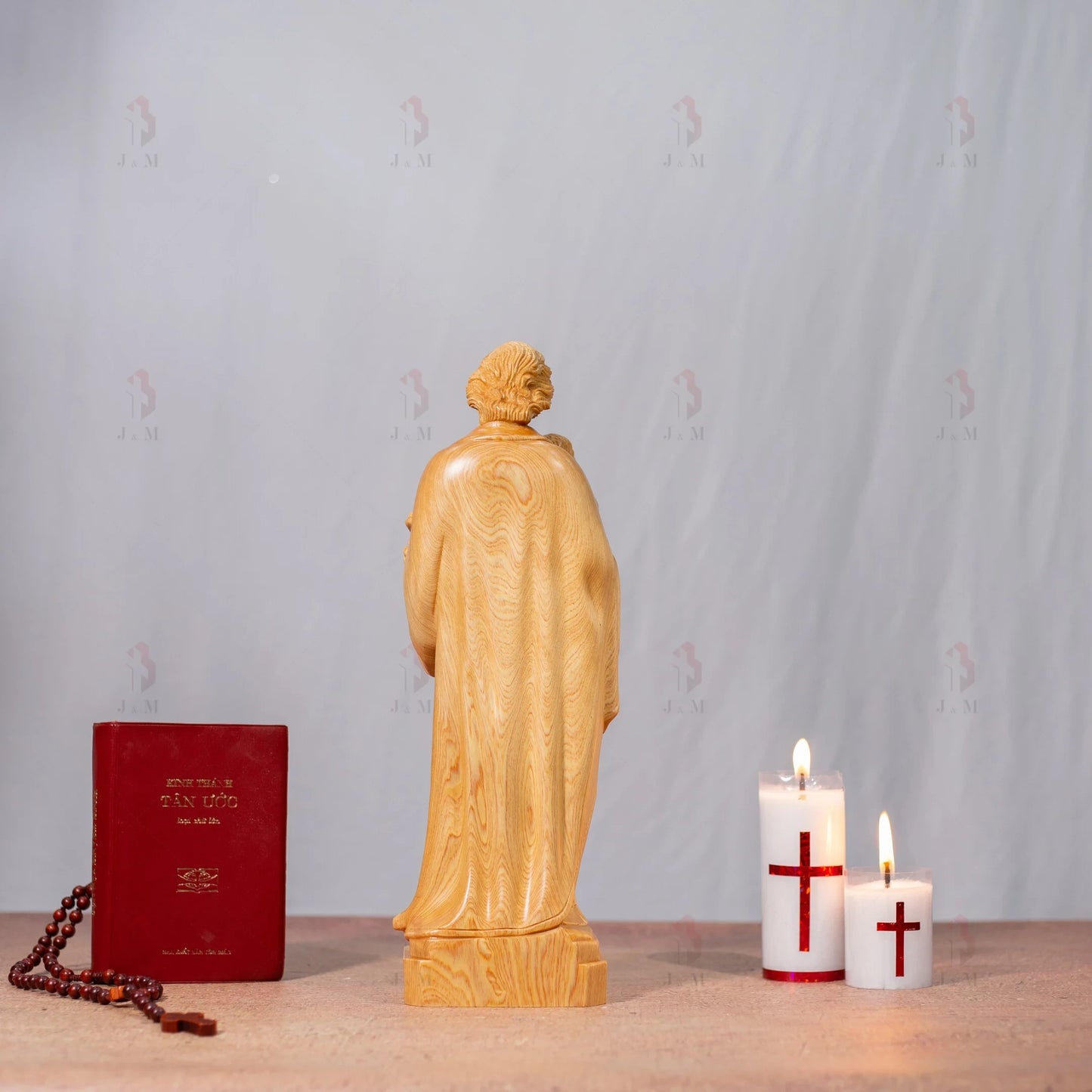 St Joseph & Child Statue | Hand Carved | Multiple Sizes