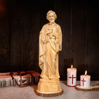 Saint Joseph the worker statue | Hand Carved | Multiple Sizes