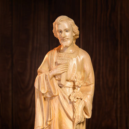 Saint Joseph the worker statue | Hand Carved | Multiple Sizes