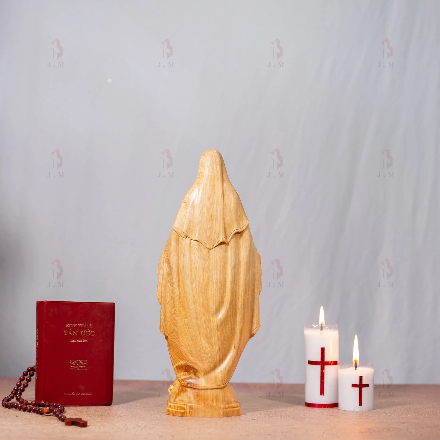 The Blessed Virgin Mary Statue Sculpture, Our Blessed Virgin Mary | Hand Carved | Multiple Sizes