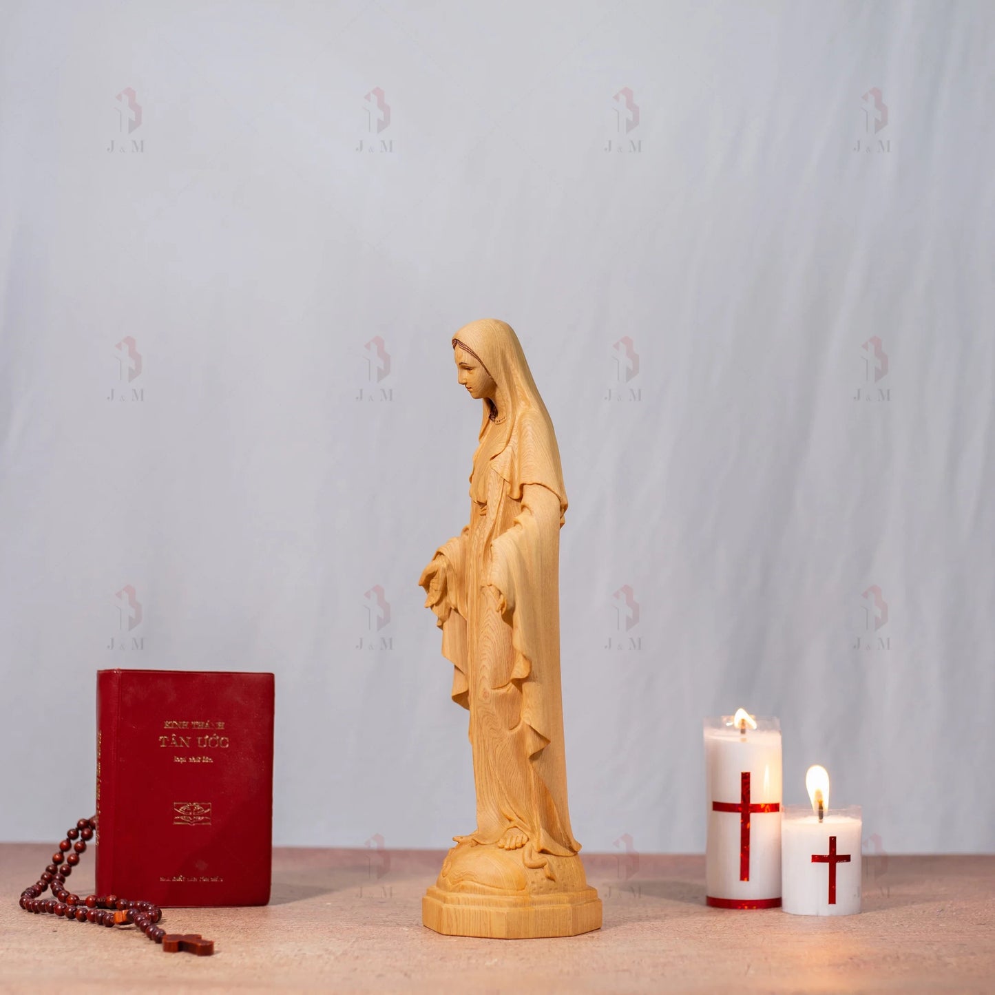 Blessed Mother Statue | Hand Carved | Multiple Sizes