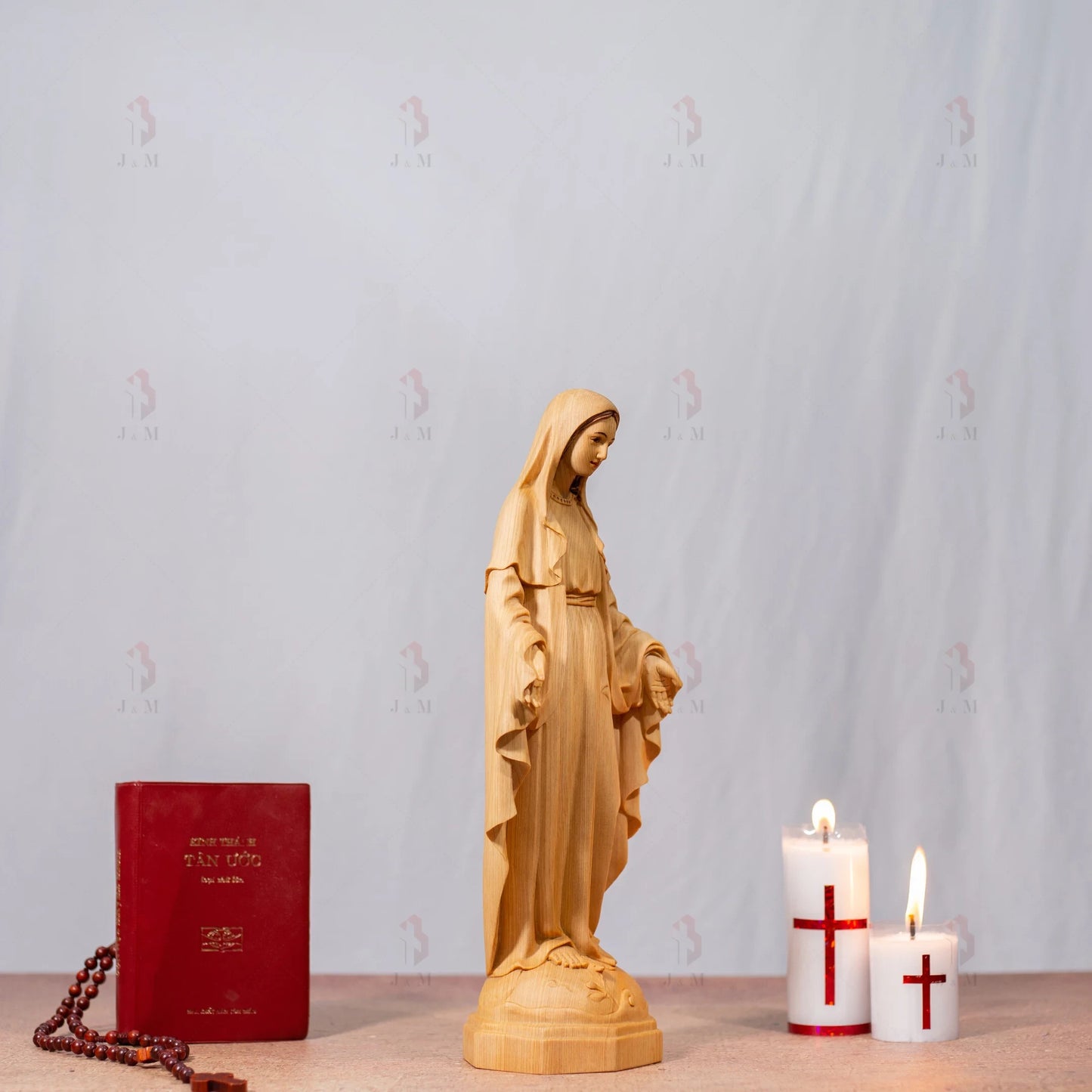 Blessed Mother Statue | Hand Carved | Multiple Sizes