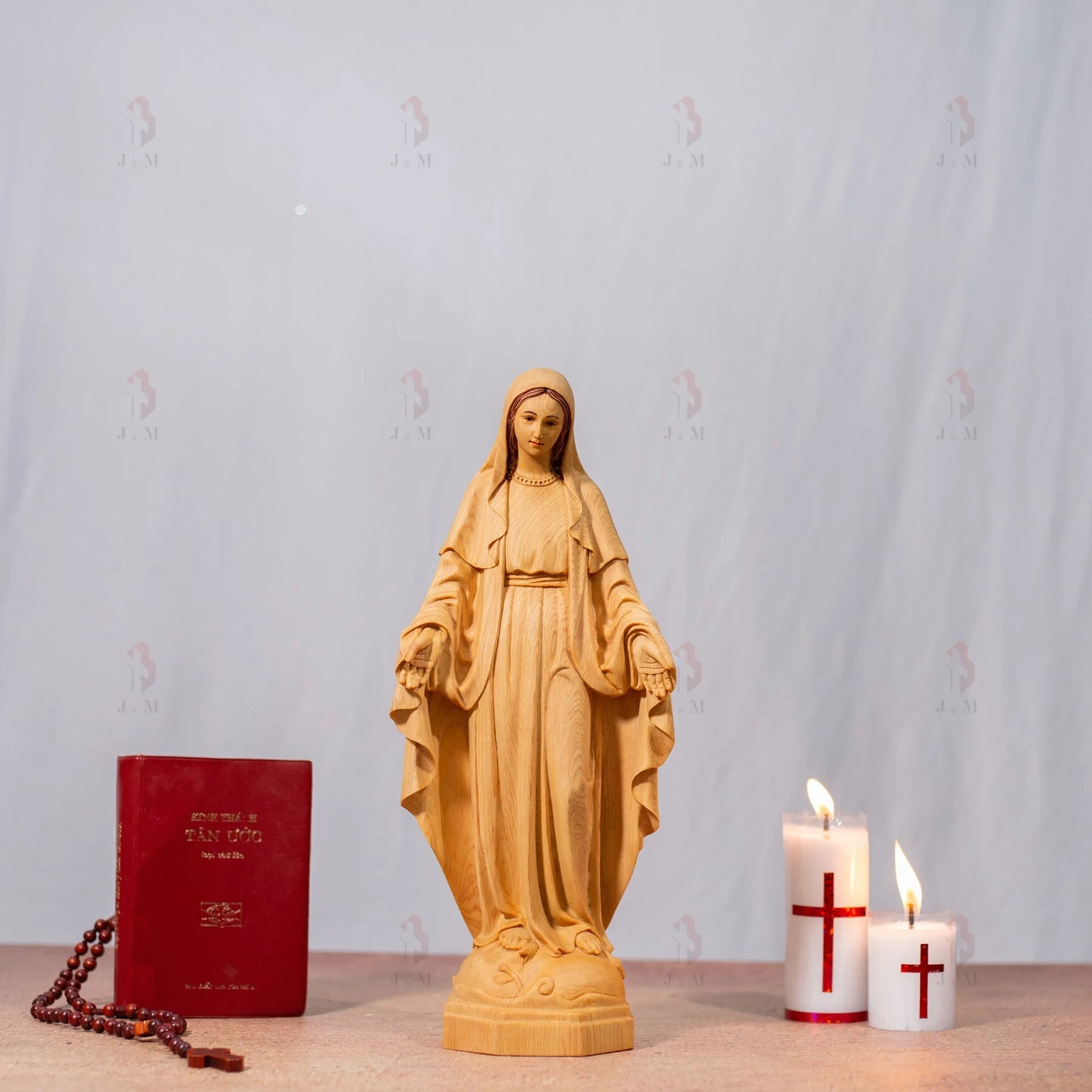 Blessed Mother Statue | Hand Carved | Multiple Sizes