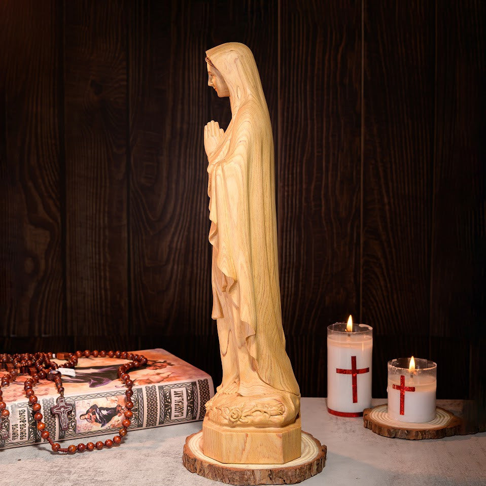 Virgin Mary statue Statue | Hand Carved | Multiple Sizes