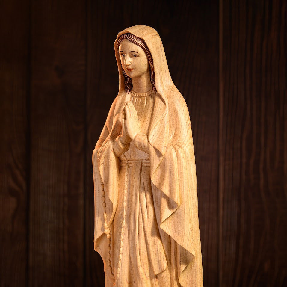 Virgin Mary statue Statue | Hand Carved | Multiple Sizes