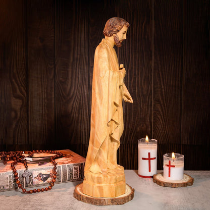 St. Joseph the Worker Statue | Hand Carved | Multiple Sizes