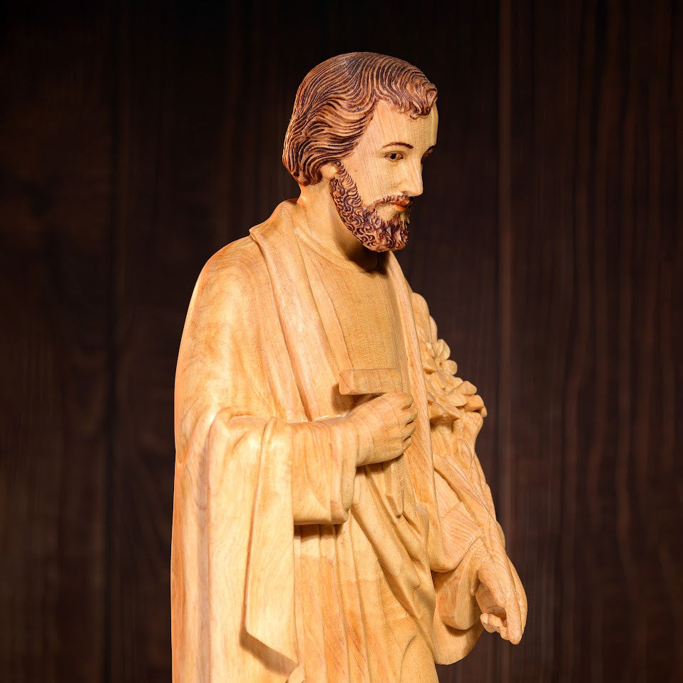 St. Joseph the Worker Statue | Hand Carved | Multiple Sizes