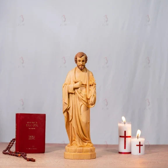 St. Joseph the Worker Statue | Hand Carved | Multiple Sizes