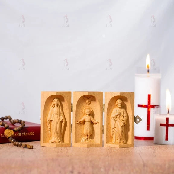 Altar Wood Carving, Wood Carving catholic icons, Wooden Religious Gifts, Best Friend Gift,Fathers Day Gift, Thank You Gift Ideas