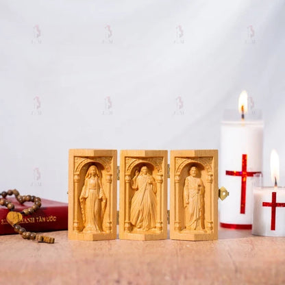 Altar Wood Carving, Wood Carving catholic icons, Wooden Religious Gifts, Best Friend Gift,Fathers Day Gift, Thank You Gift Ideas