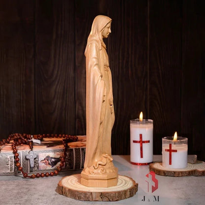 Our Lady of Grace Blessed Virgin, Mother Mary, Wooden Catholic Religious Gifts, Housewarming Gift, Home Decor, Mom Christmas gift