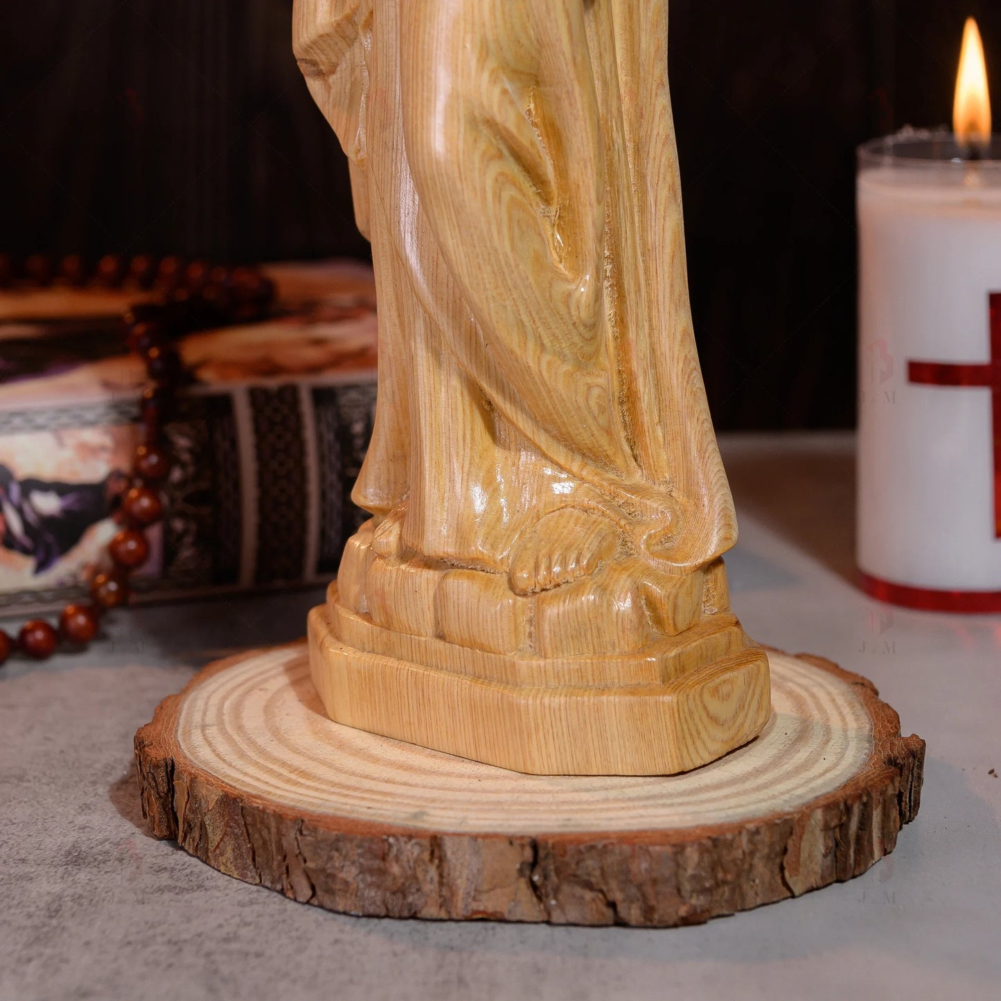 St. Joseph Patron Saint of Workers Wood Carvings Religious Art mini 5.9in/ 7.9in/ 11.8in