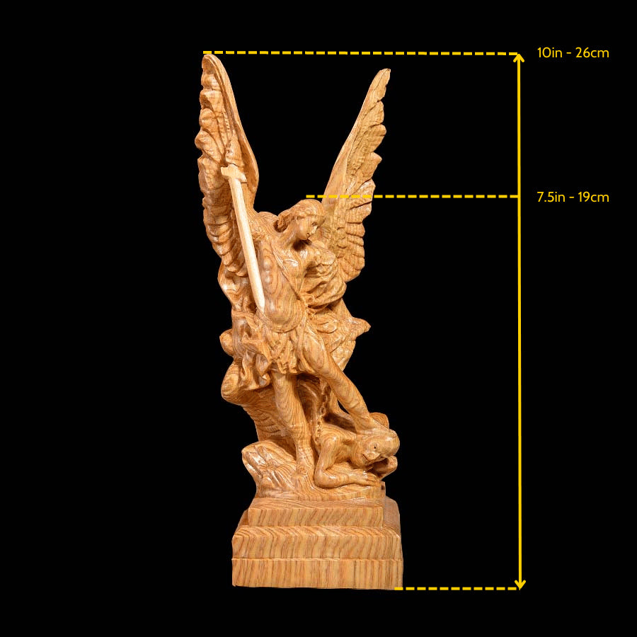 Wooden Statue of Archangel Michael