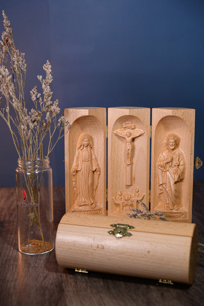 Mini Wooden Catholic Altar