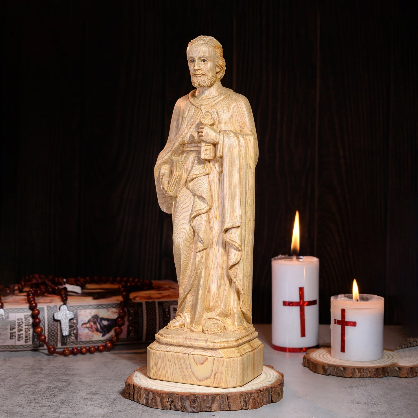 Saint Peter Wooden Statue