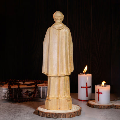 St. Anthony Wooden Statue | Saint Anthony Catholic Icon Wooden Statue | Saint Anthony of Padua Figurine