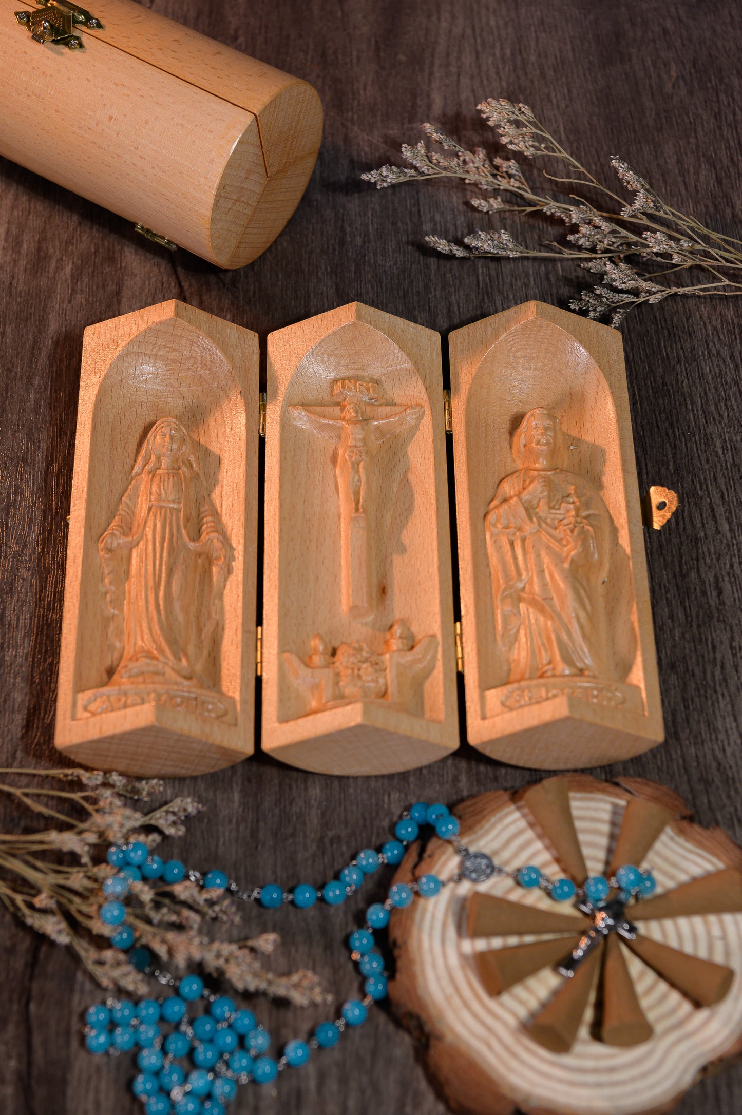 Mini Wooden Catholic Altar