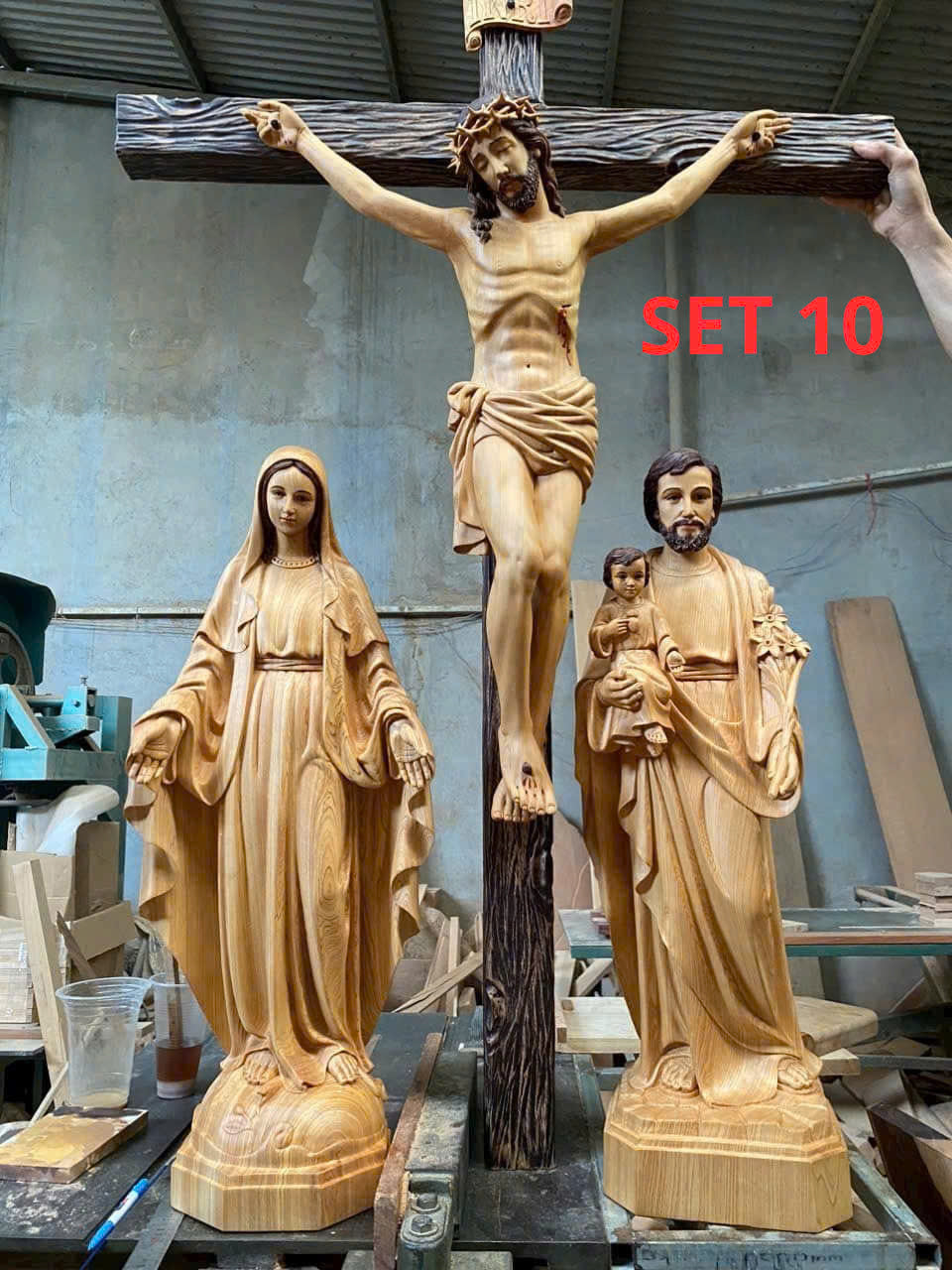 SET 10 - Beautiful Catholic Altars, Home Altar Ideas, Home Altar Basics, Hand carved sculpture