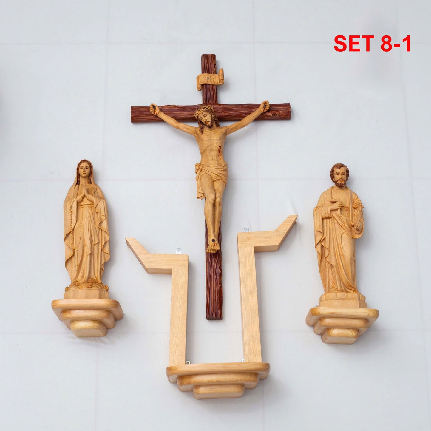 SET 8 - Beautiful Catholic Altars, Home Altar Ideas, Home Altar Basics, Hand carved sculpture